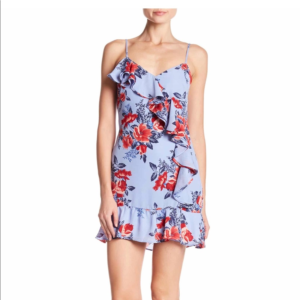 Parker Floral Sleeveless Ruffle Dress